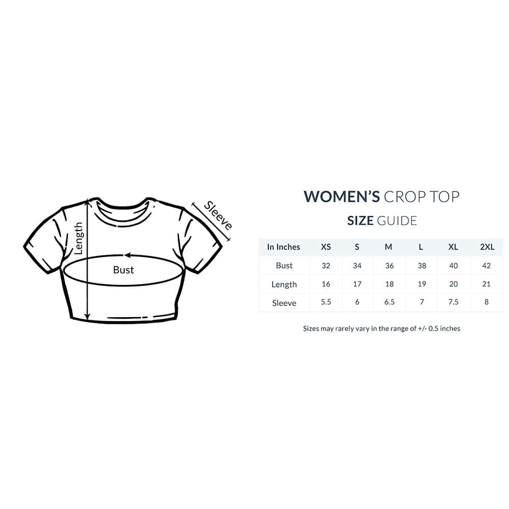 Trenfort Happy Hours Crop tops for Women