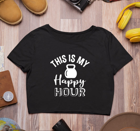 Trenfort Happy Hours Crop tops for Women