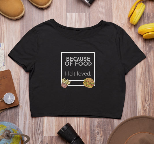 Tenfort Love Language Crop Tshirt for Women