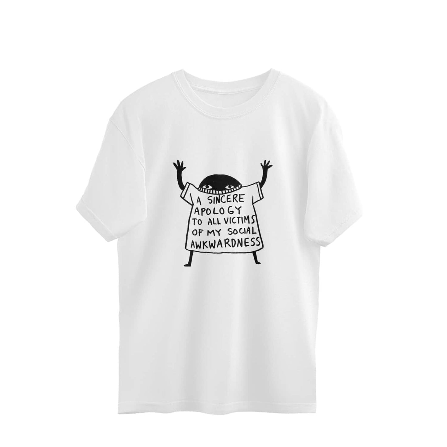 Trenfort Social Awkwardness OverSized T-shirt for Men