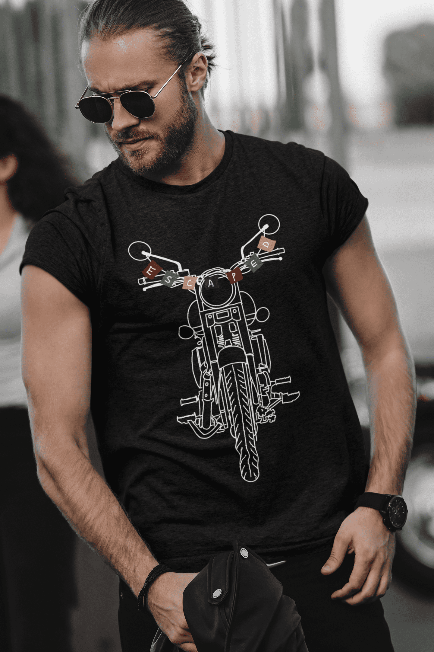 Trenfort Biker Tshirt for Men