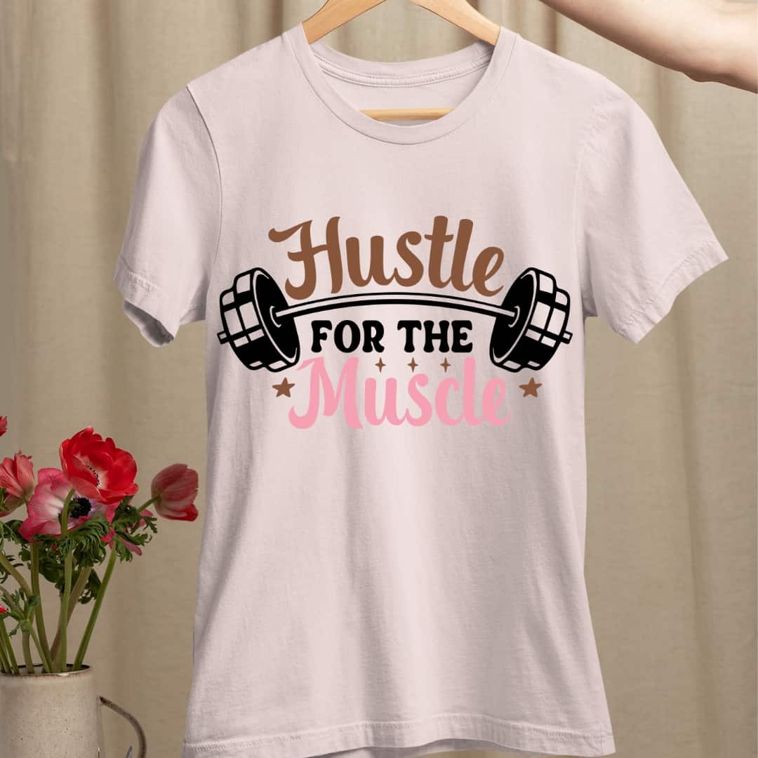 Trenfort Hustle for Muscle T-shirt for Women