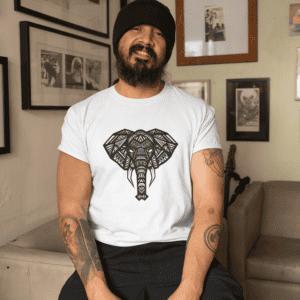 Trenfort Tribal Art Elephant Unisex T-shirt