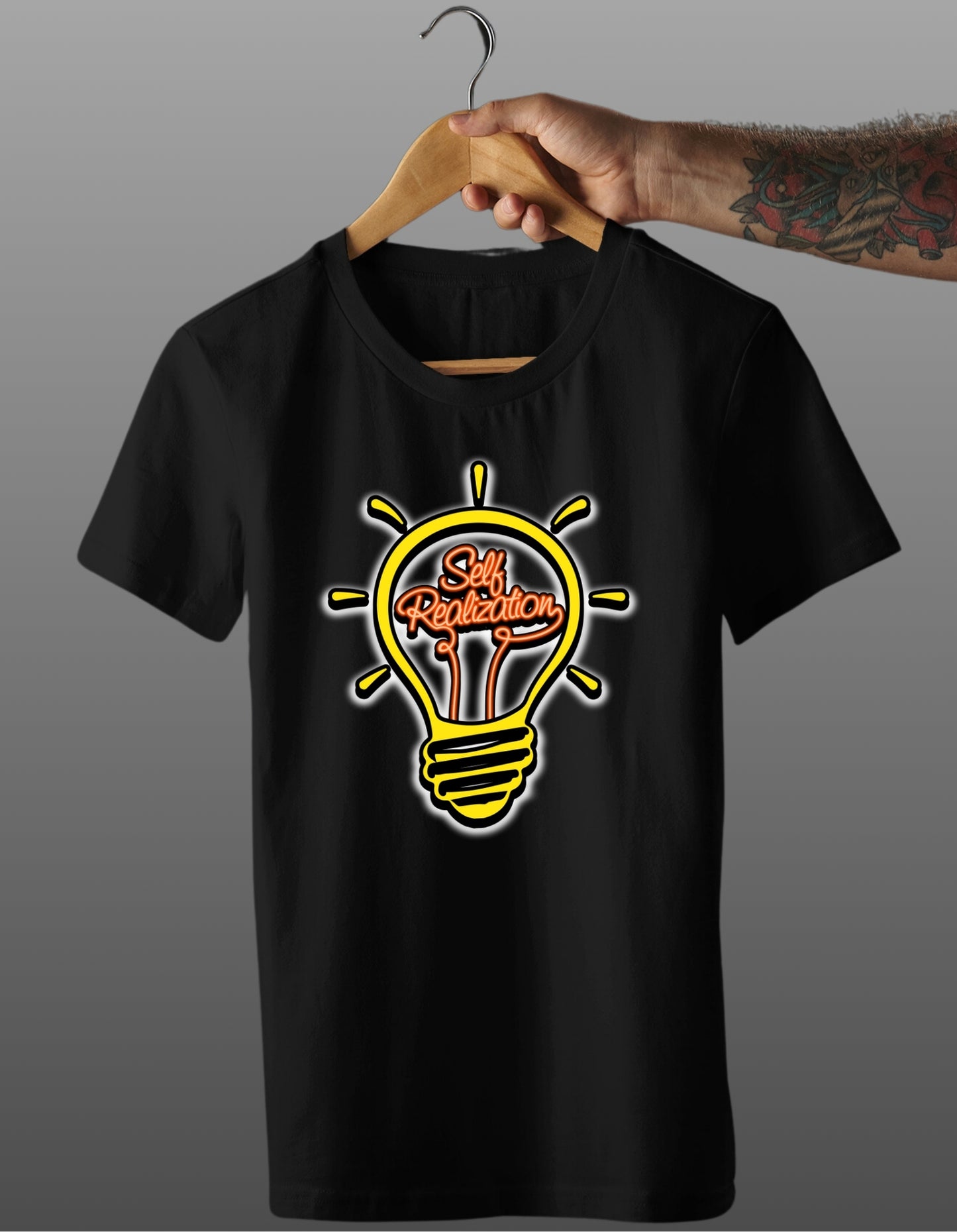 Trenfort Self-Realization Premium Cotton Printed Graphic Tshirt for Men