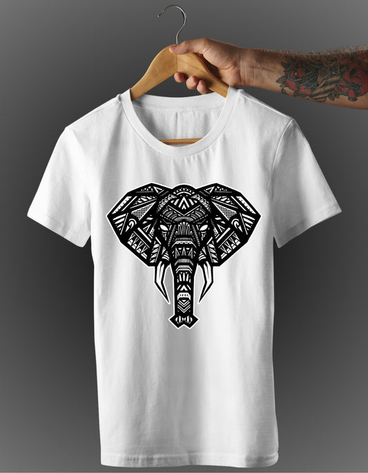 Trenfort Tribal Art Elephant Unisex T-shirt