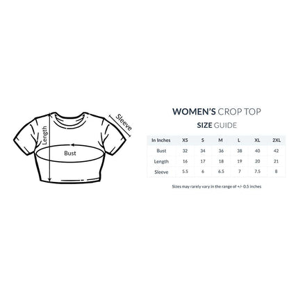 Trenfort Be you Crop Tshirt for Women