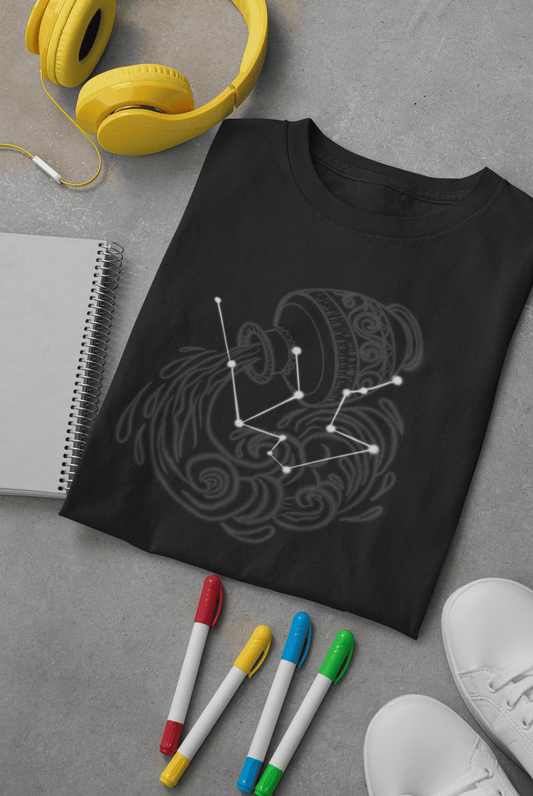 Trenfort Aquarius T-shirt with their Constellation (Unisex)