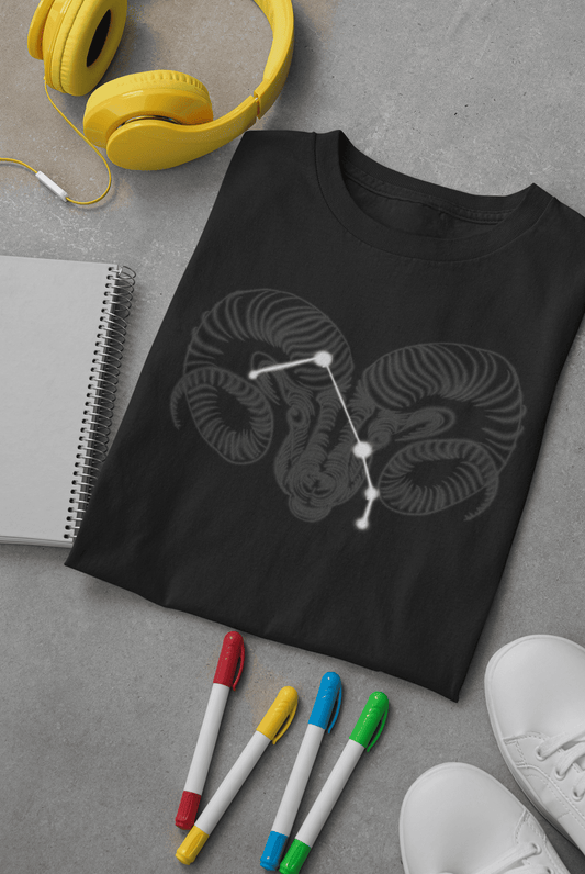 Aries T-shirt with constellation (Unisex)