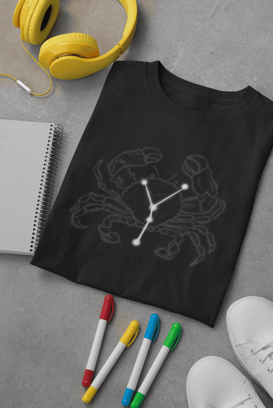 Cancer T-shirt with their Constellation (Unisex)