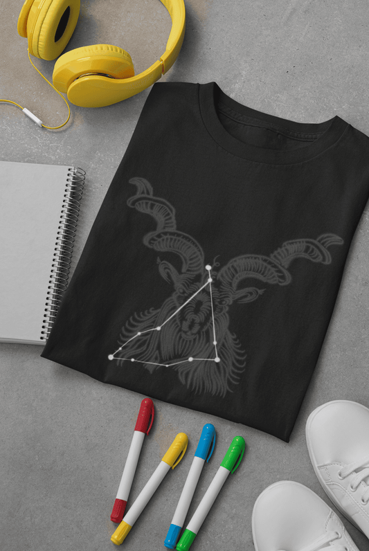 Capricorn T-shirt with their Constellation (Unisex)