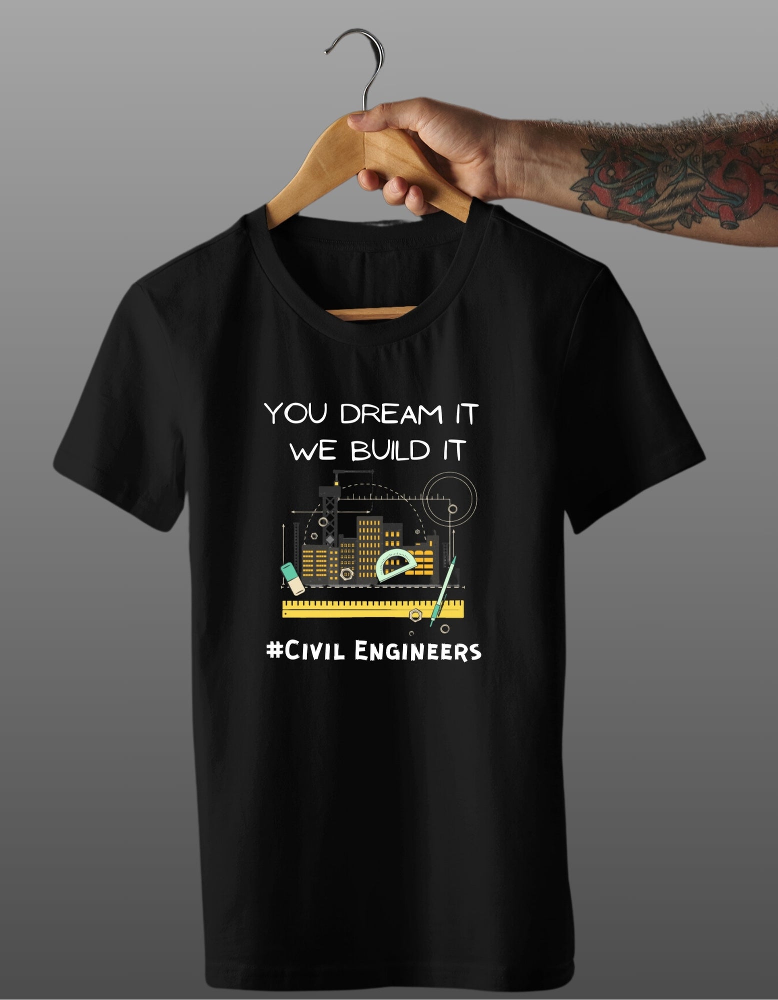 Civil Engineering Merchandise Trenfort Civil Engineer Tshirt for men