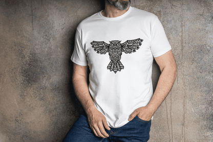Trenfort Tribal Owl T-shirt for Men